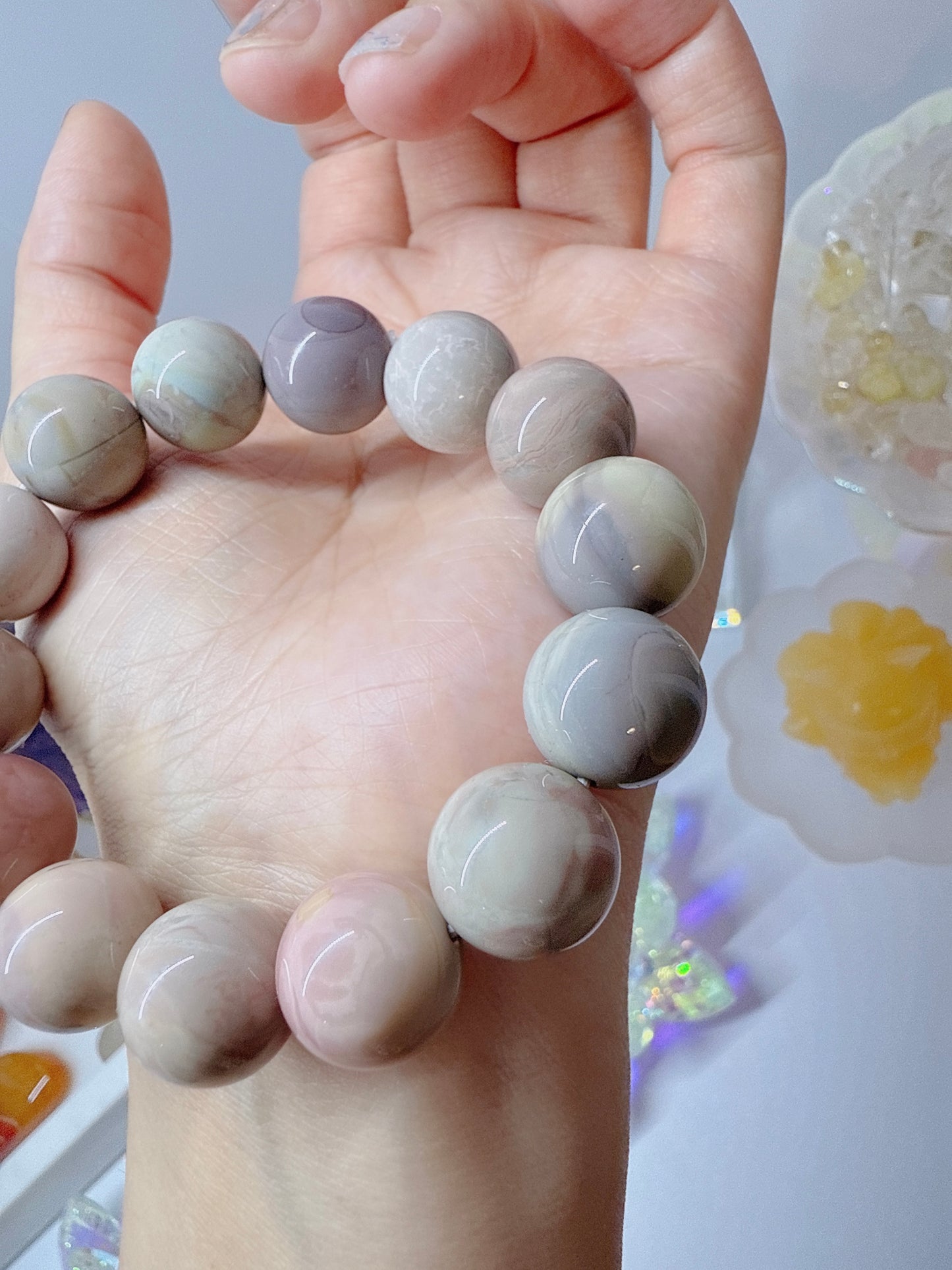 Alxa Agate Meditation Bracelet