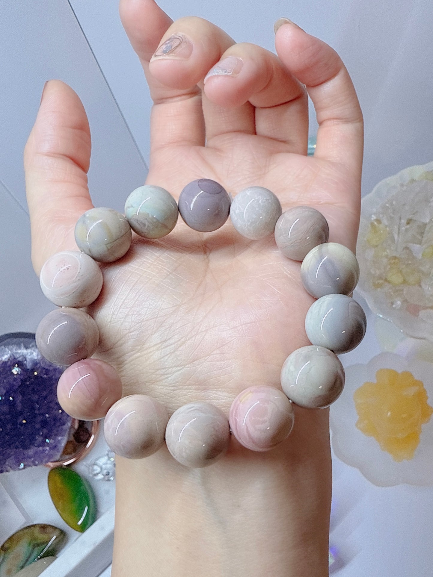 Alxa Agate Meditation Bracelet