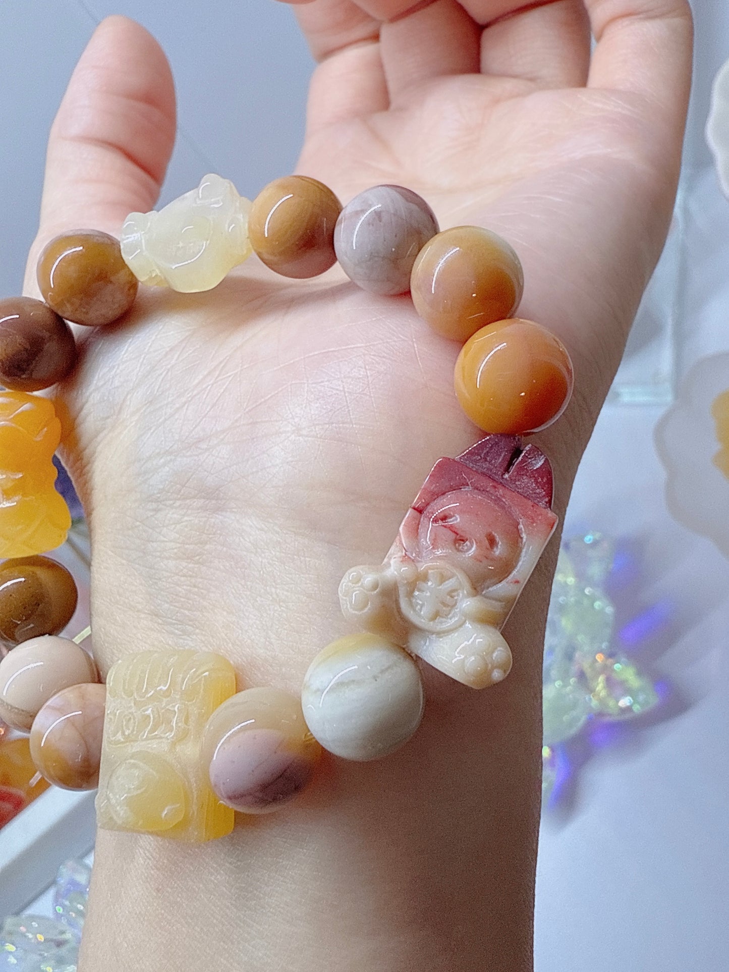 Alxa Agate Meditation Bracelet