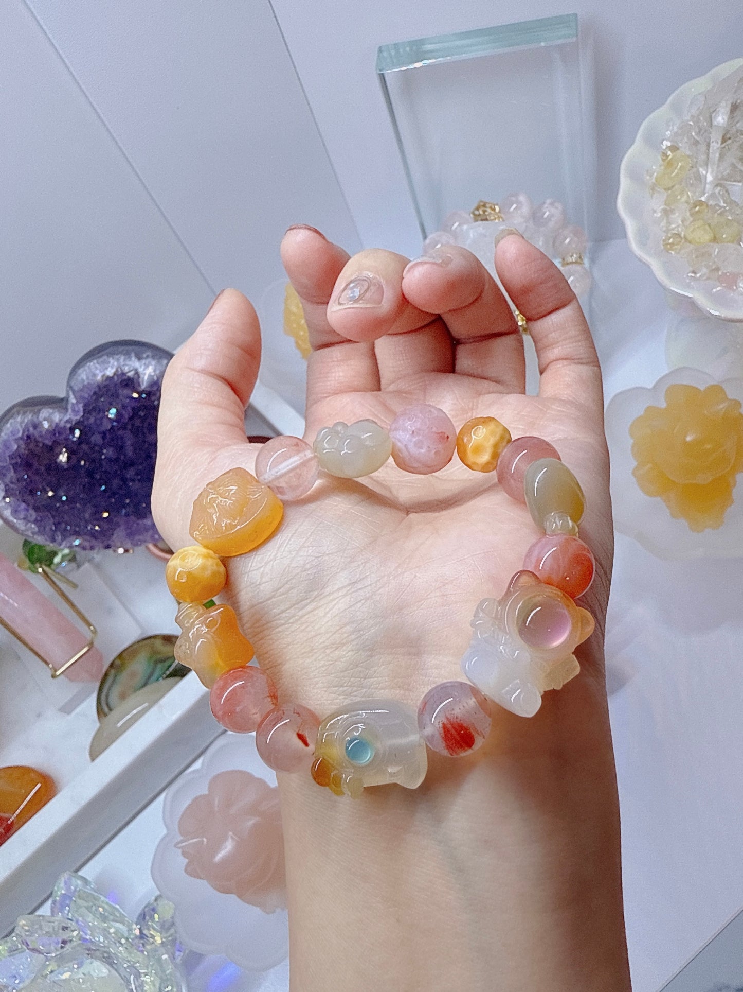 Alxa Agate Meditation Bracelet
