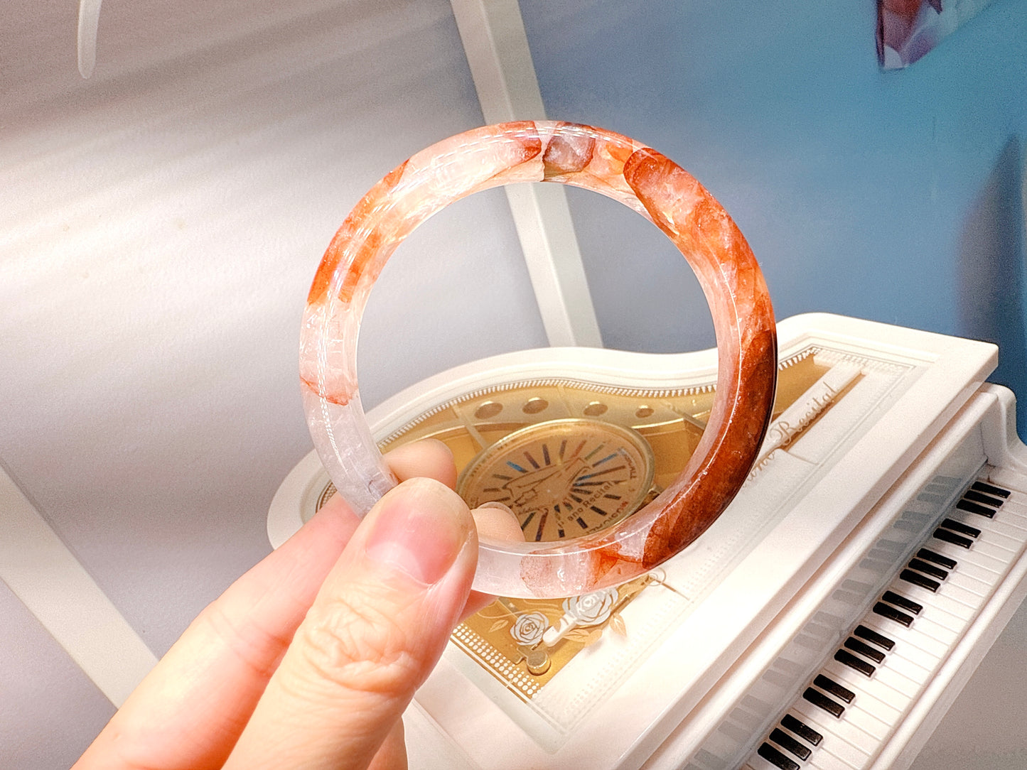 Red Hematoid Quartz Bangle (Copy)