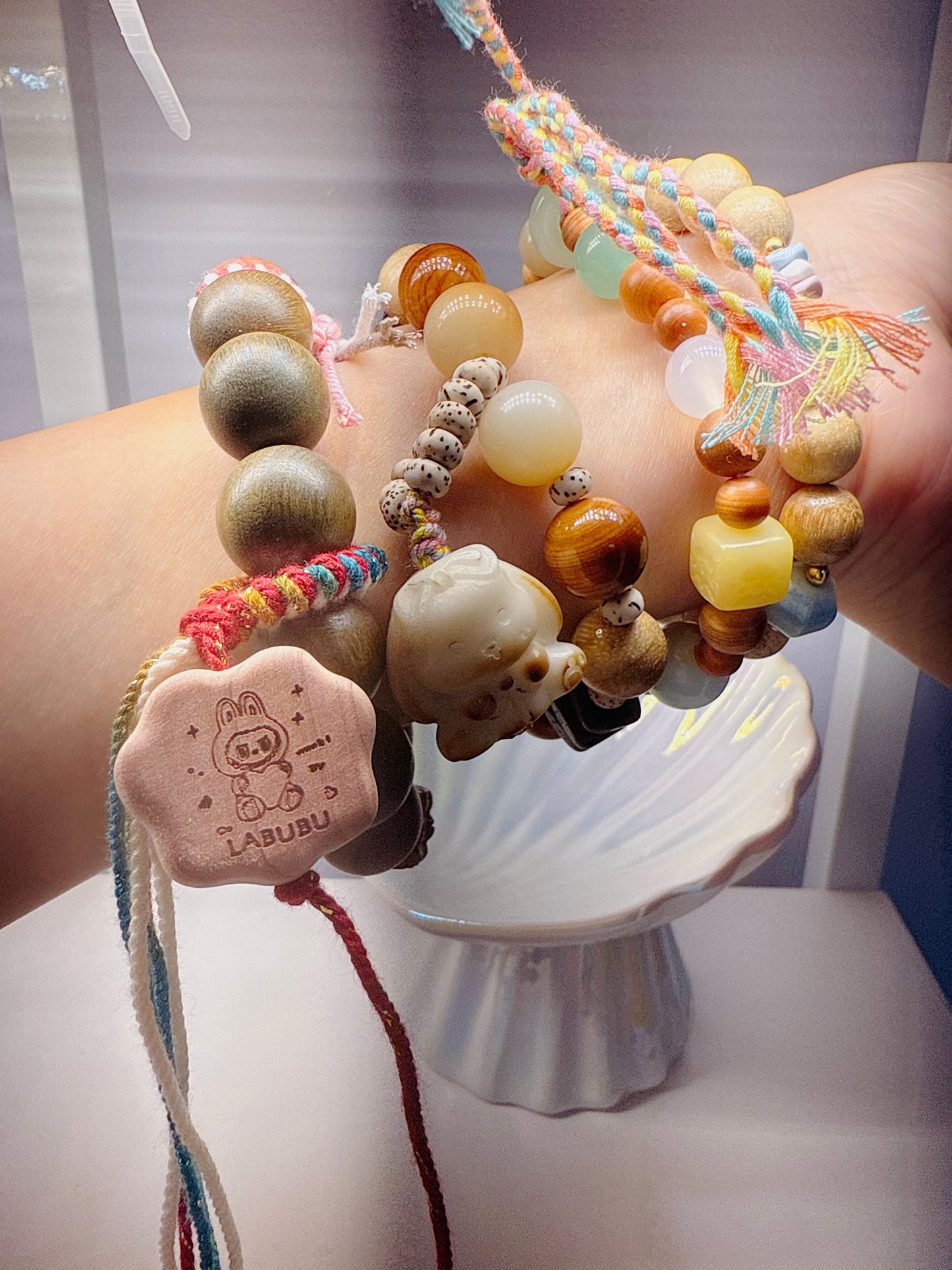 Sandalwood bead bracelet