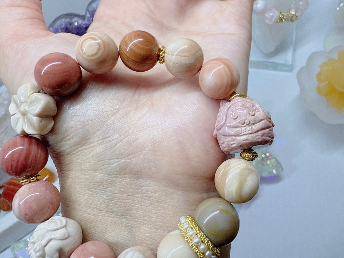 Alxa Agate Meditation Bracelet