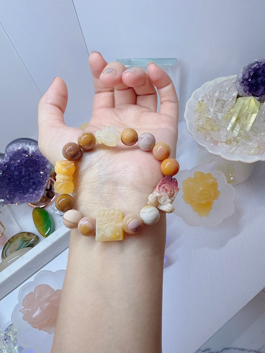 Alxa Agate Meditation Bracelet