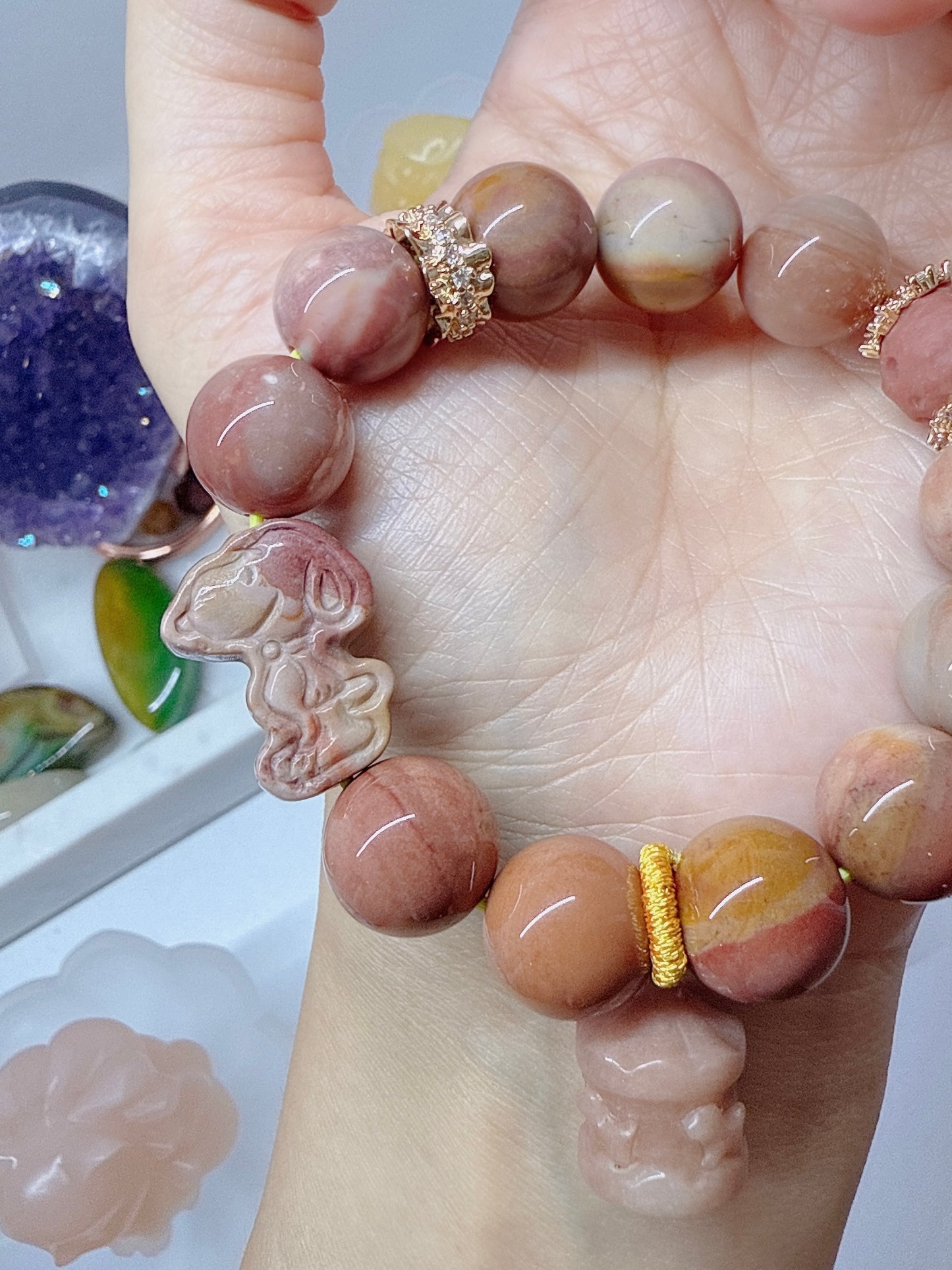Alxa Agate Meditation Bracelet