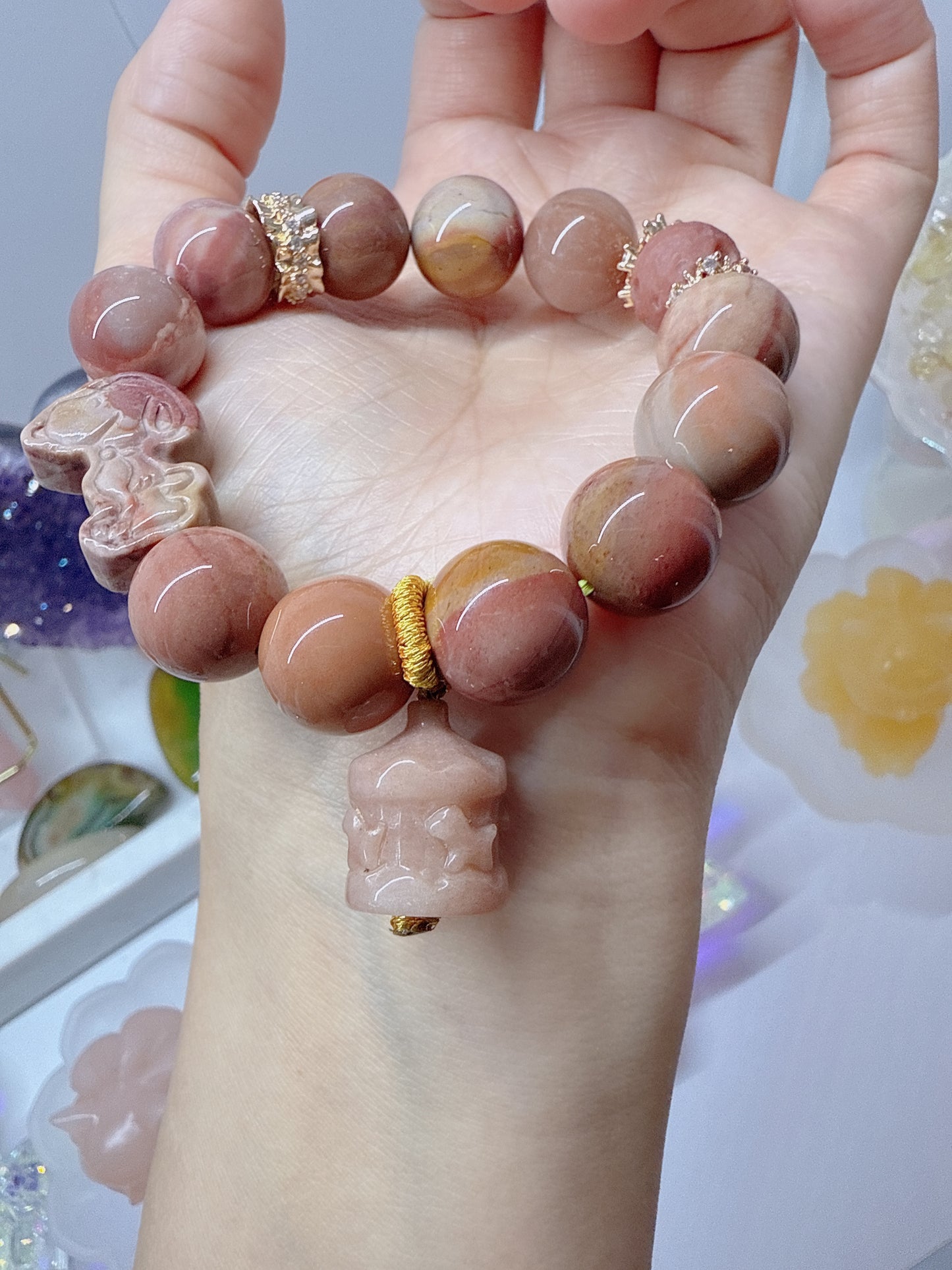 Alxa Agate Meditation Bracelet