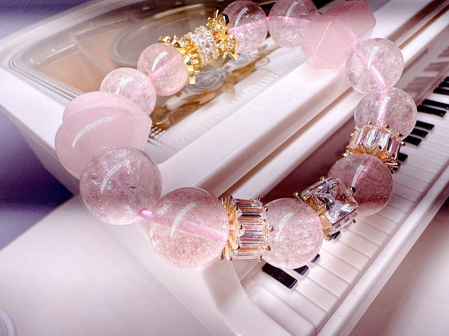 Top Quality Designed pink Hematoid Quartz